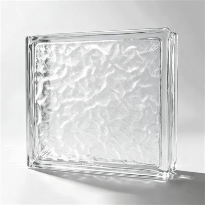 Clear Hollow Textured Glass Block