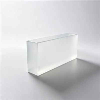 Frosted Solid Rectangular Crystal Glass Block
