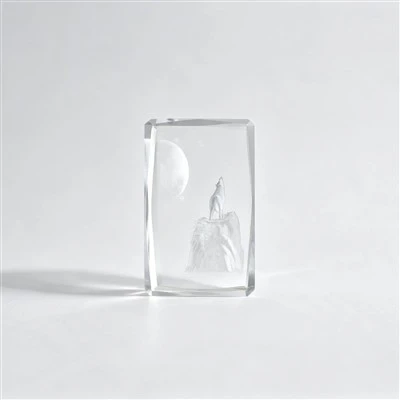K9 Crystal 3D Laser Engraved Animal Figurine