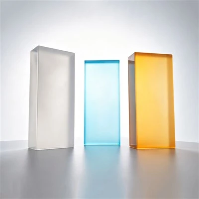 Kiln Formed Frosted Solid Colored Glass Blocks