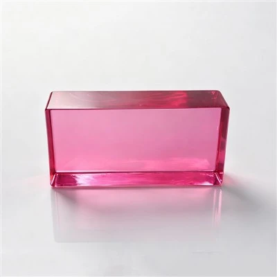 Smooth Painted Kiln-formed Solid Glass Blocks